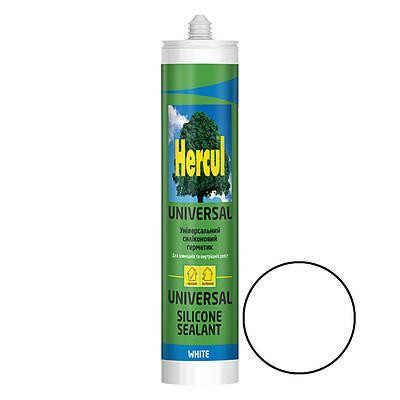 Силікон універсальний 280 мл / 325 г "HERCUL Universal" білий Харків - фото 1