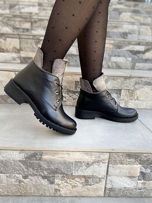 Черевики жіночі D and V чорні натуральна шкіра 36р. (1223) Коломыя - изображение 9