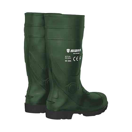 Sizam чоботи захисні робочі з ПВХ, розмір 41, Baltimore Green 36417 Рівне
