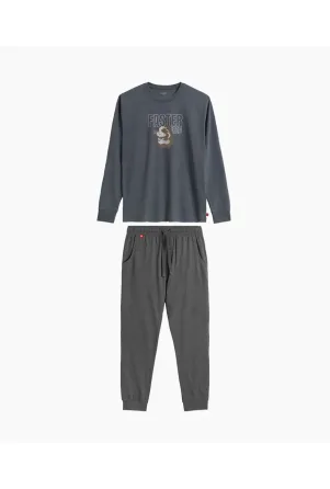 Чоловіча піжама (довгі штани, довгий рукав) Atlantic NMP-376 XL Київ