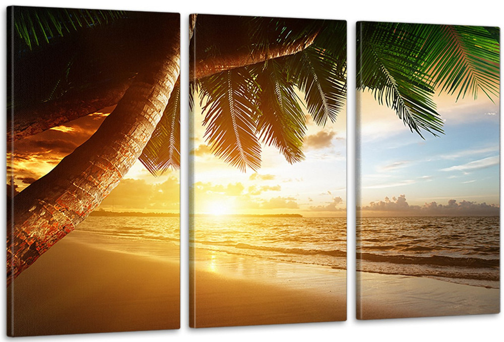 Модульная картина в гостиную / спальню  Пляж  ART-100_3A 100х150 см Киев - изображение 1