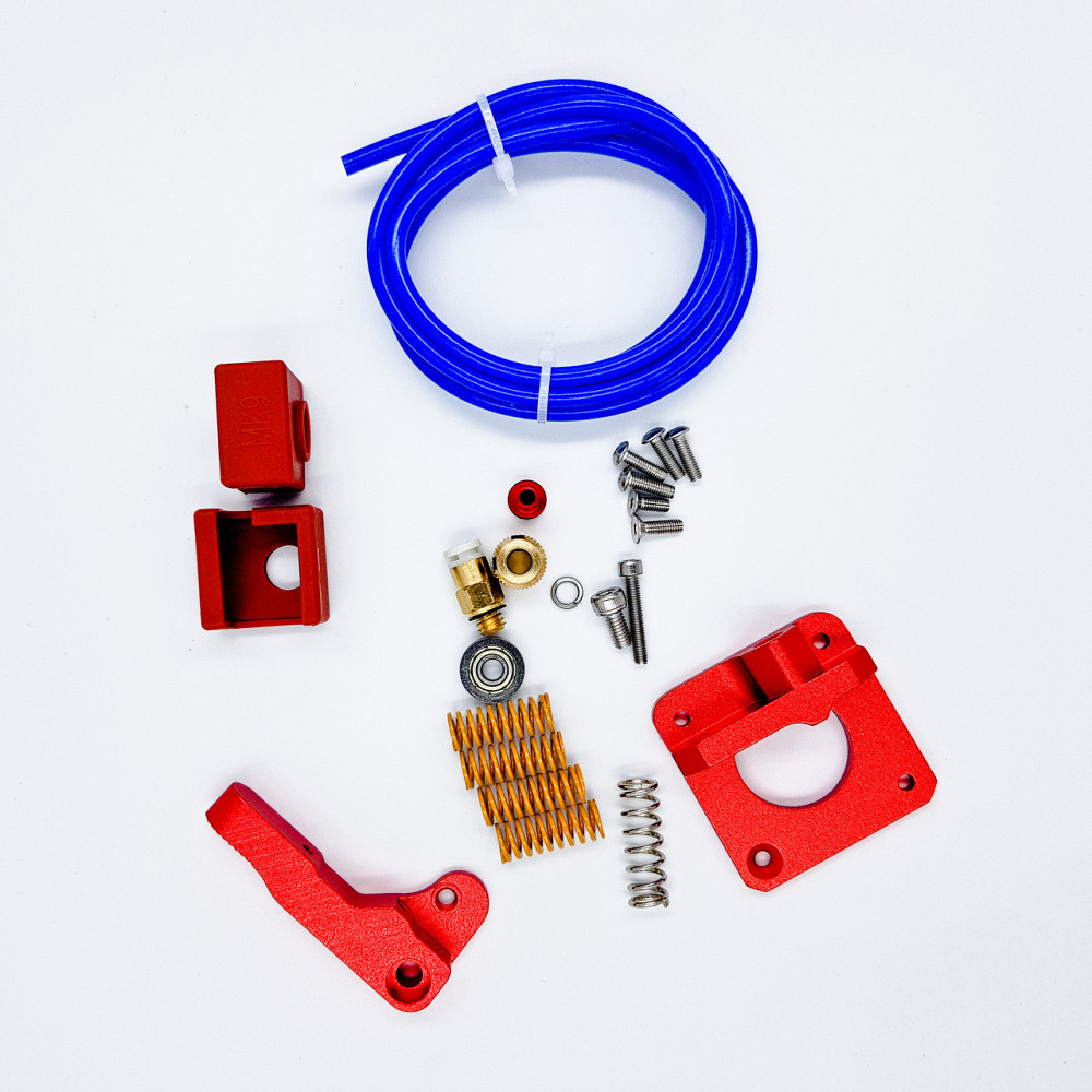 Металевий Екструдер Maccurat для 3D-принтера Ender 3 CR10 з пружинним вирівнюванням,та силіконовим чохлом для блока J-head MK9 Київ - фото 8