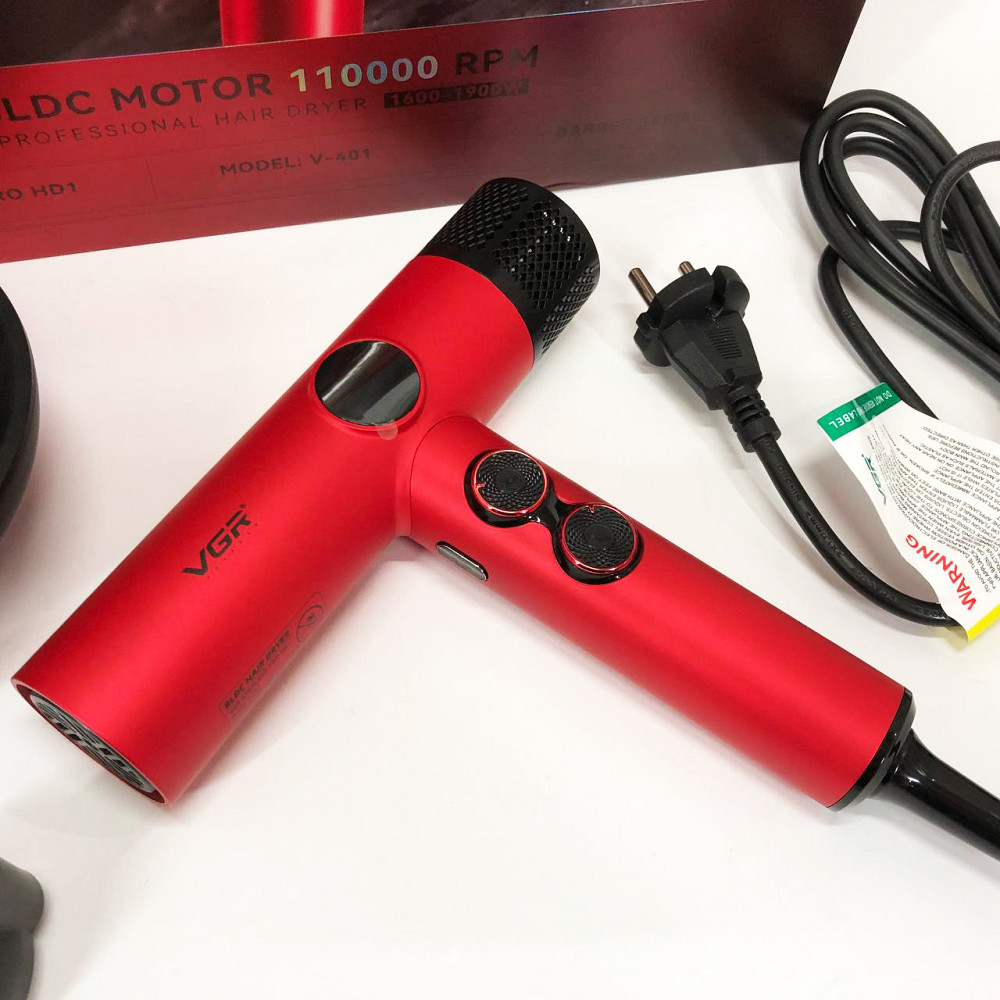 Фен для дому та подорожей, Фен з режимом регулювання температури для волосся з холодним обдуванням OG-63 Львів - фото 10