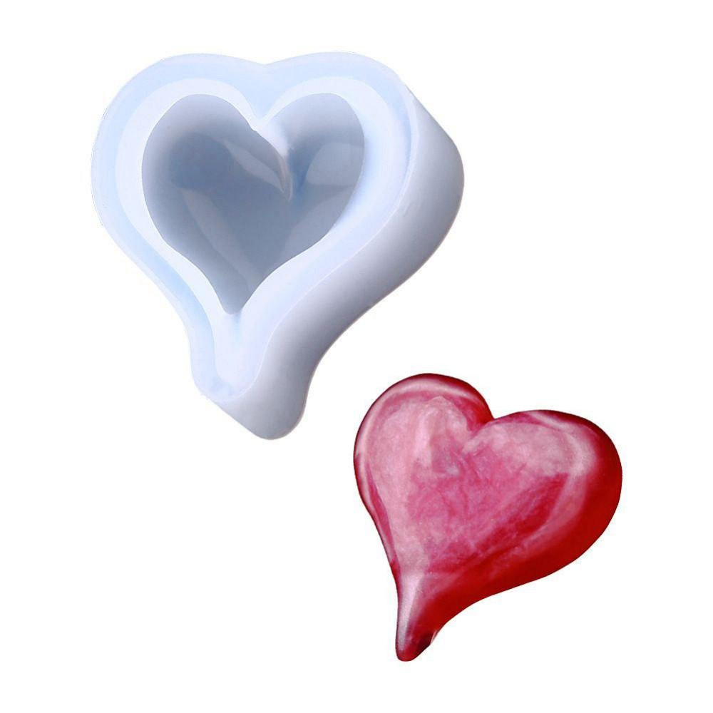 Молд силиконовый Сердце 67 на 75 мм серый Киев - изображение 6