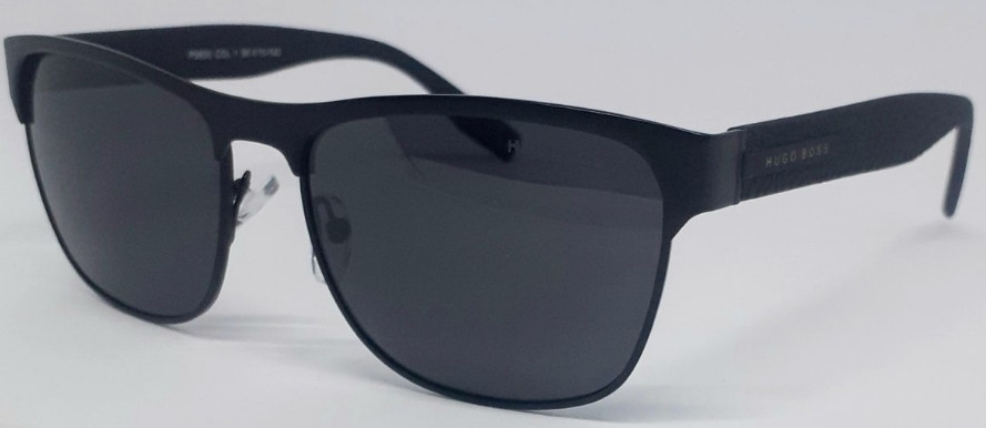 Брендові стильні чоловічі окуляри чорні в чорному металі поляризовано. Київ - фото 8