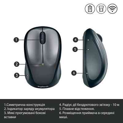 Мишка Logitech M235 Grey (910-002201) Вінниця