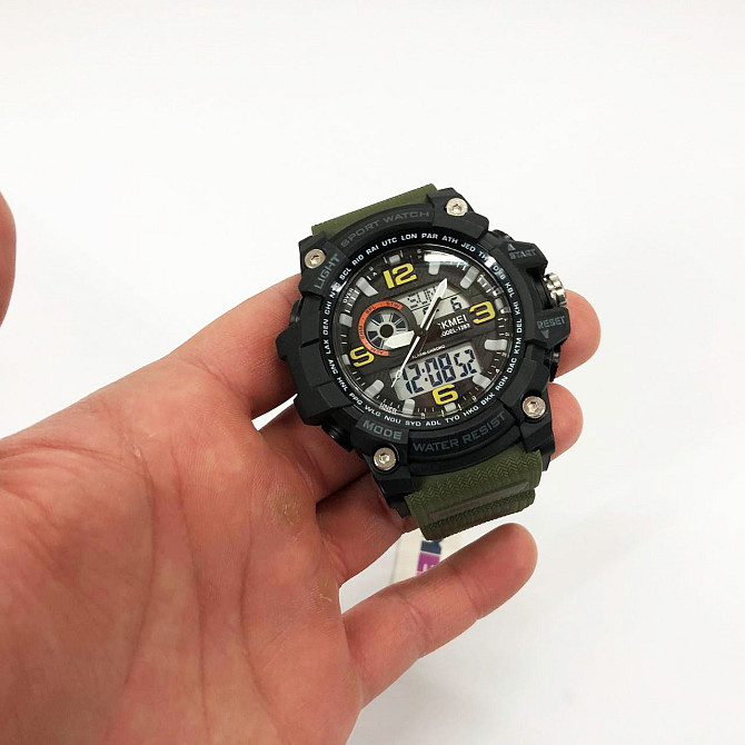Годинники спецпризначенці SKMEI 1283AG ARMY GREEN, Годинник військовий чоловічий, WB-804 Годинники спортивні Київ - фото 3
