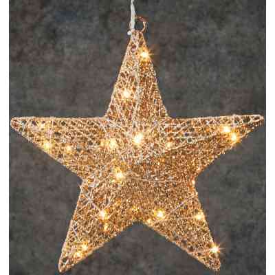 Гірлянда Luca Lighting Зірка 30 см 30 LED Шампань (8718861662658) Вінниця