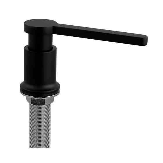 Дозатор для мийного засобу врізний Koer SDB-03-05 300 мл (колір чорний) (KR5633) Київ