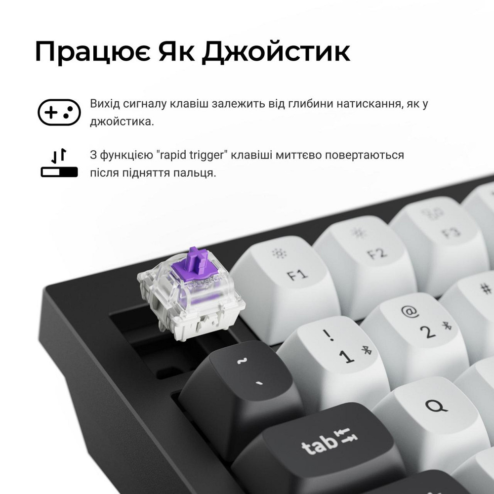 Клавіатура бездротова Keychron Q1 HE Magnetic Switch Black RGB (Q1H-M1-UA) ( 28651 ) Харьков - изображение 10