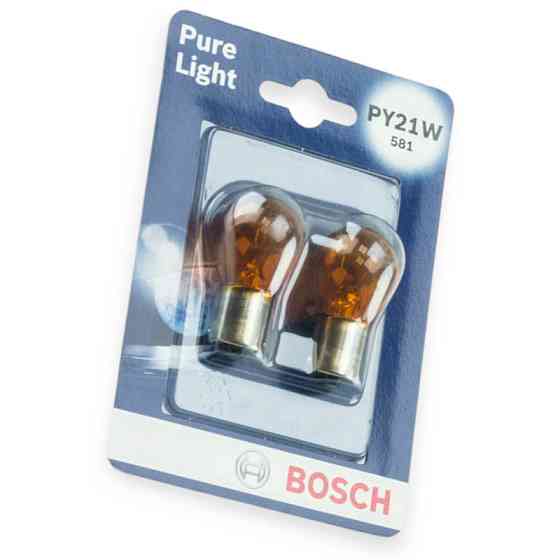 Автолампа 12V PY21W BAU15s Yellow зміщ.цоколь (пара) A Мукачево