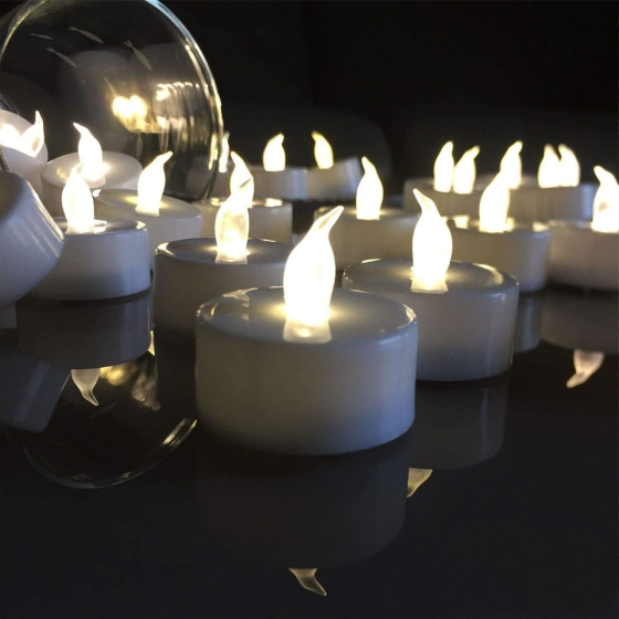 LED чайні свічки PILLOBOX 100 шт., тепле біле мерехтіння, CR2032, понад 100 год, безполуменеві, на батарейках Київ