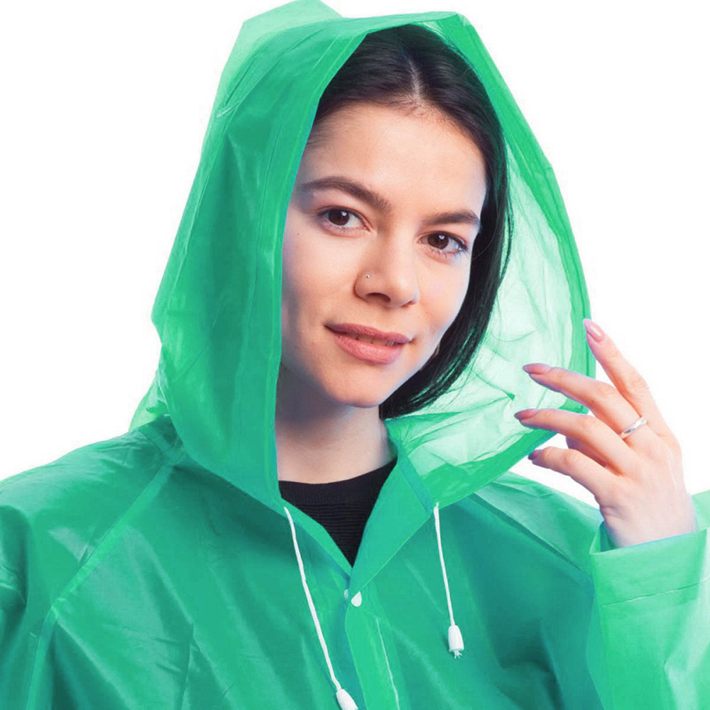 Плащ-дождевик EVA на кнопках зеленый Киев - изображение 4