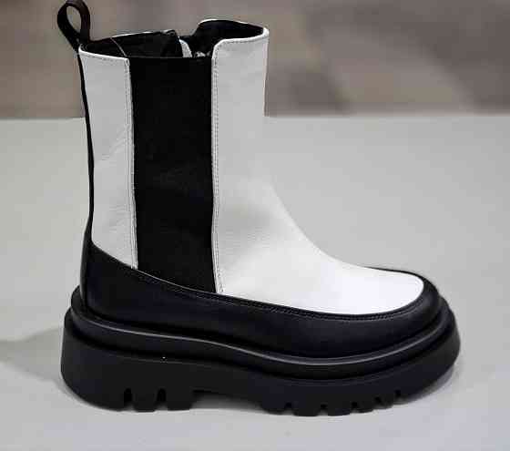 Broxci Черевики жіночі BROXCI БЖ 64-06 чорний/білий (зима, шкіра натуральна) (5208) лише 37р. 3 Коломыя