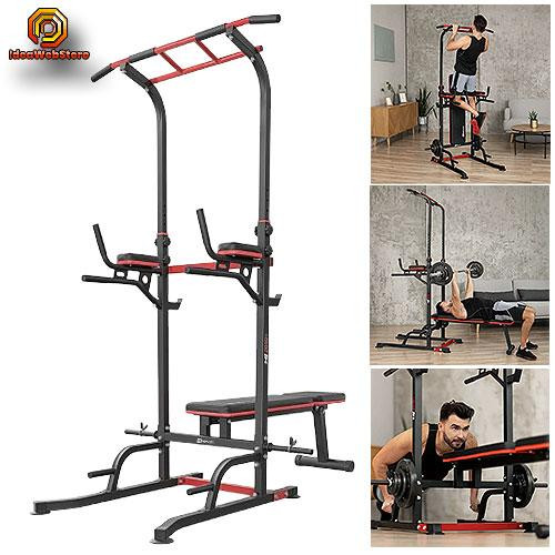 Силова станція HS-2015K Фітнес-станція для дому Силова фітнес-станція зі лавкою турнік і бруси Київ - фото 11