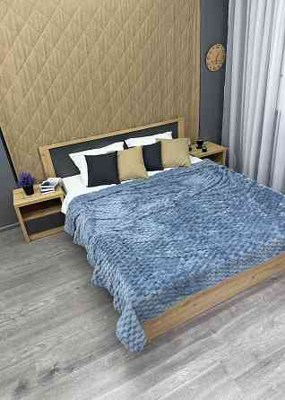 Плед-покривало 210х210 см (+-5см) Соти Блакитний (87-209) Київ