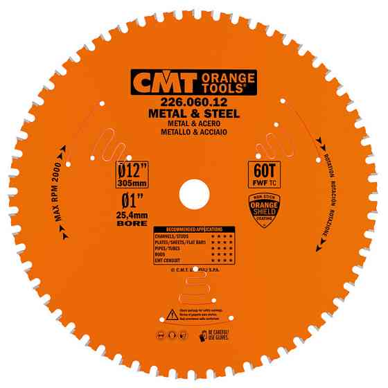 Пиляльний диск по металу CMT 305x25.4x60z K2.2/1.8 (226.060.12) Одеса