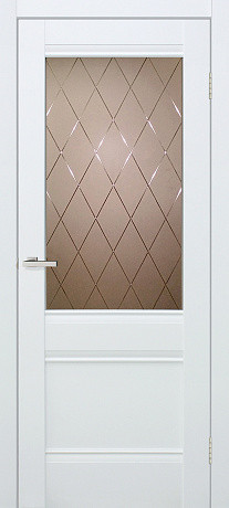 Межкомнатные двери Омис Валенсия ЗС+КМ Белый 700х2000 мм Киев - изображение 1