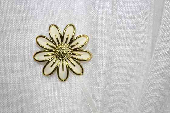 Магніти для штор і гардин (159м) Грейс набір 2 шт Молочний з золотистим (81-070) Київ