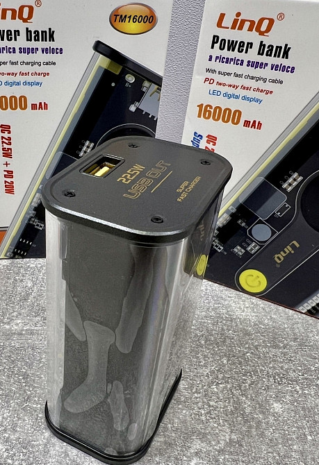 Повербанк 16000 мАч прозрачный. Киев - изображение 2