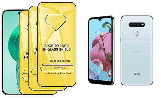 Защитное стекло DefenzoGlass для LG Q51 – двойная прочность Киев