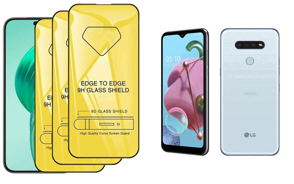 Защитное стекло DefenzoGlass для LG Q51 – двойная прочность Киев - изображение 1