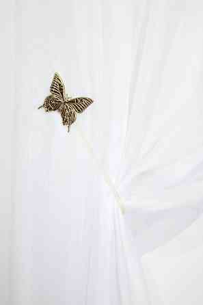 Магниты для штор и гардин (104м) Бабочка набор 2 шт Злотистый (81-015) Киев