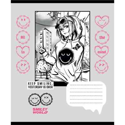 Зошит Yes Smiley World Anime А5 48 аркушів лінія (767655) Вінниця