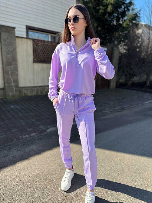 Женский стильный повседневный костюм двойка двунить Бузок, 42/44 Одесса - изображение 4