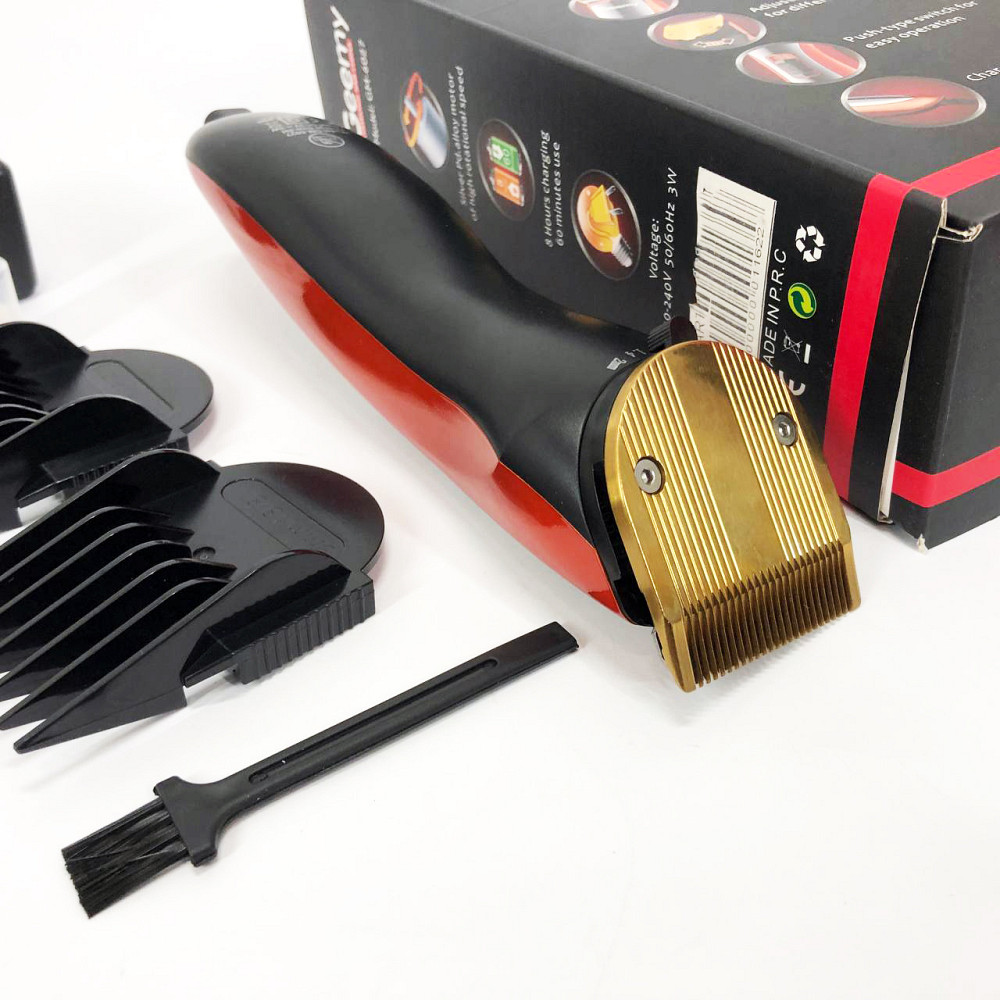 Стильна машинка для стрижки Pro, Електрична машинка для стрижки з насадками підстригання JS-32 Львів - фото 5