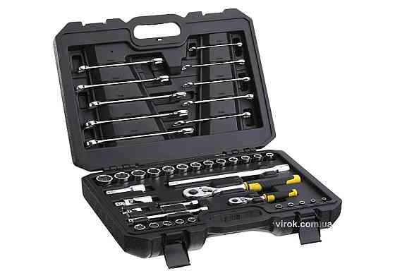 Набір головок торцевих і ключів STANLEY : 1/4", 1/2", з інструментами, в футлярі, 41 шт. Одеса