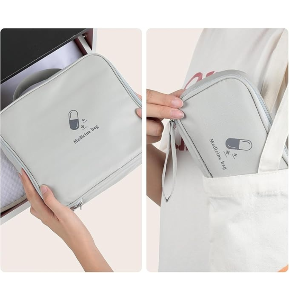 Комплект сумок для медикаментів дорожні органайзери для подорожей, аптечки для ліків, сірі Кам'янець-Подільський - фото 3