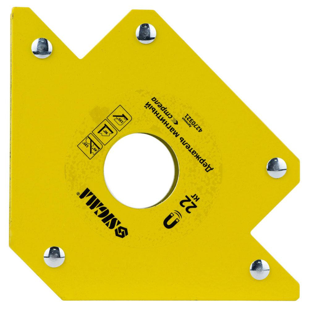 Магніт для зварювання стріла 22 кг 90×90 мм (45°, 90°, 135°) SIGMA (4270321) Київ - фото 3