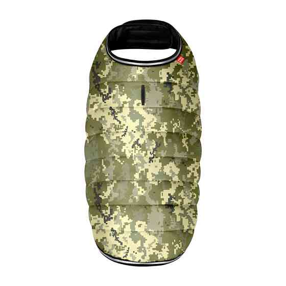 Курточка-накидка для собак WAUDOG Clothes, малюнок "Мілітарі", L, А 41 см, B 58-70 см, С 42-52 см Вінниця
