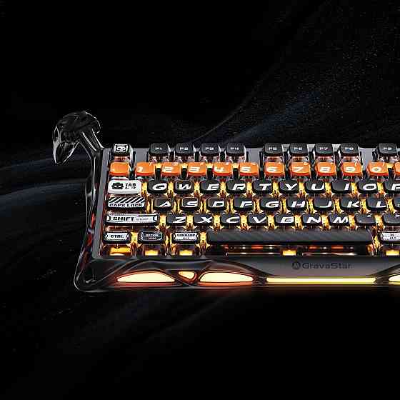 Клавіатура бездротова GravaStar Mercury K1 Pro CyberFlare (GSK1PRO_BO_BLK) ( 16355 ) Харків