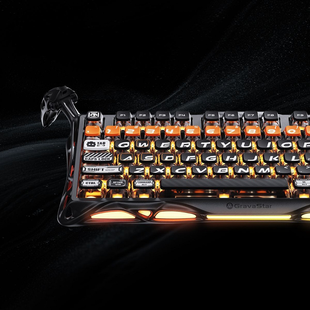 Клавіатура бездротова GravaStar Mercury K1 Pro CyberFlare (GSK1PRO_BO_BLK) ( 16355 ) Харків - фото 5