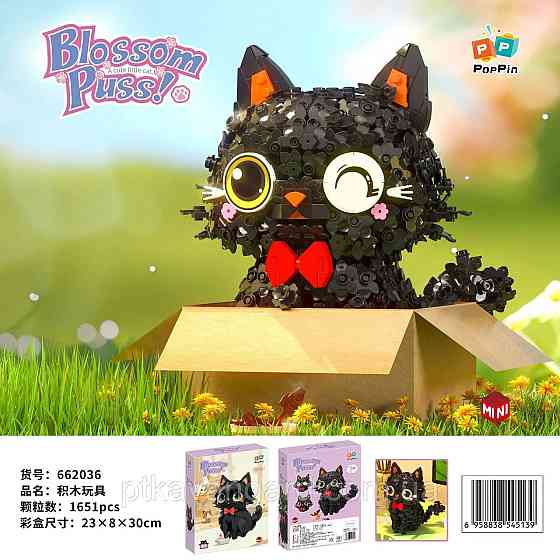 Конструктор чорна кішечка в квіточках 1651 деталь 662036 Хмельницький