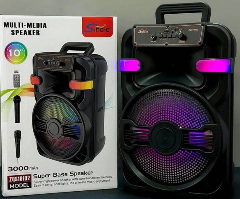 Караоке акустика Atlanfa-02(micro SD,USB,FM) пульт ДУ, 2 микрофона. Харьков - изображение 1