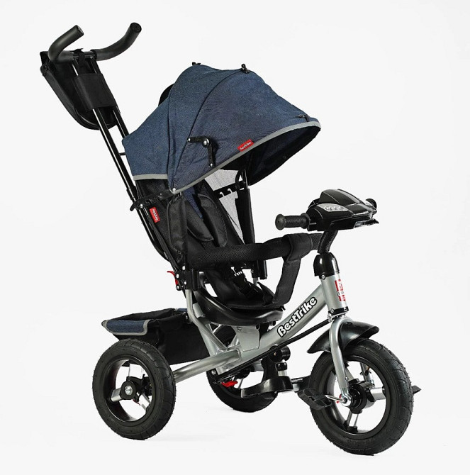 Велосипед триколісний Best Trike з батьківською ручкою надувні колеса (32-068) Чернігів - фото 1