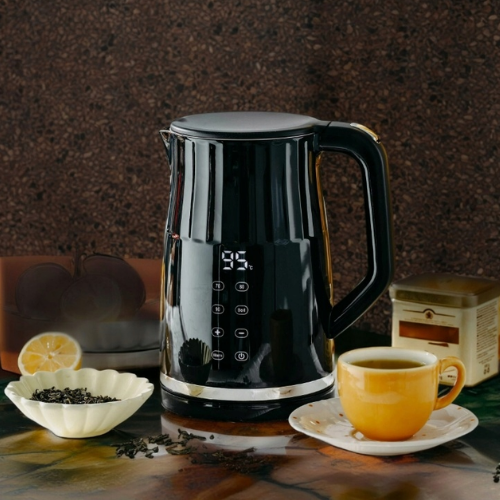 Електрочайник 1,7л нерж.сталь/пластик чорний 1713 KAMILLE Житомир - изображение 5