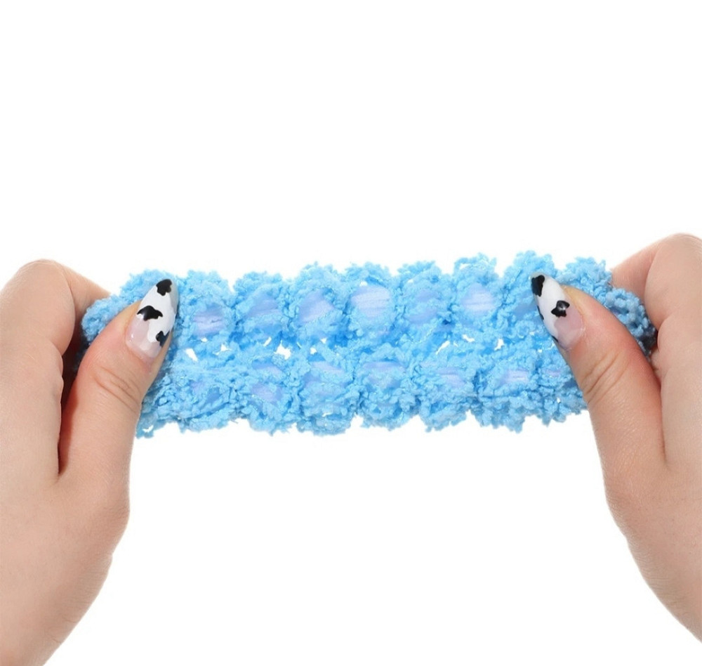 Люмінісцентна гумка для волосся Блакитний Сміла - фото 7