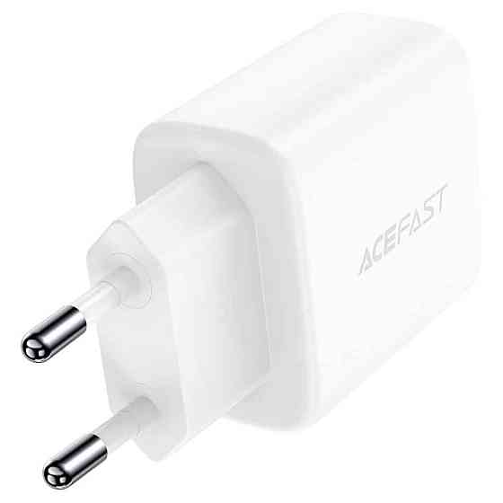 Мережевий зарядний пристрій ACEFAST A25 PD20W (USB-C+USB-A) dual port charger White Київ