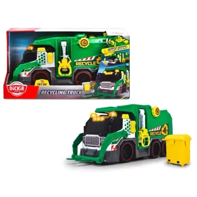 Спецтехника Dickie Toys Мусоровоз с контейнером, со звук. и светл. эффектами, 41 см (3307001) Винница