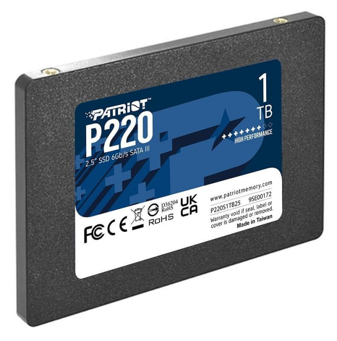 SSD диск накопитель Patriot P220 1TB 2.5