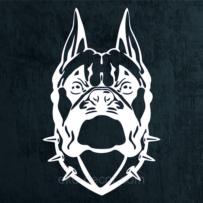 Декоративное настенное Панно «Боксер», Декор на стену 90*56 см, Белый Киев - изображение 6