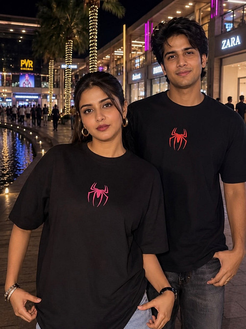Парні футболки Spider-Boy & Spider-Girl XL, M Чернівці - фото 1