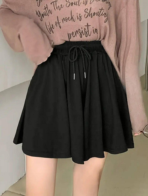 Жіноча зручна повсякденна спідниця-шорти міні  двонитка Одеса - фото 1