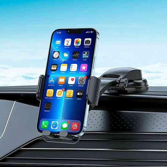 Тримач для мобільного HOCO CA118 Delicate press type center console car holder Space Black Киев
