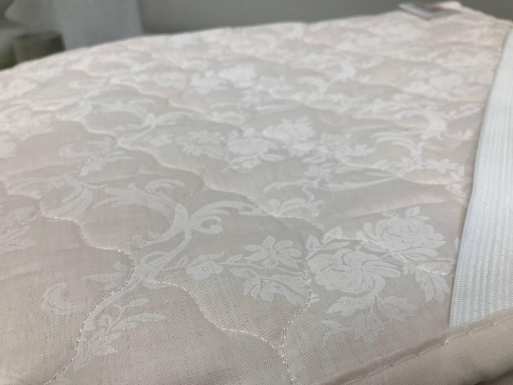 Ecotton Наматрацник Ecotton 200х200 см захисний антиалергенний з резинкою по кутах бежевий (20- Коломыя - изображение 5