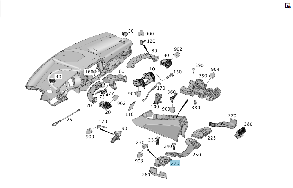 Mercedes-Benz  A1668311746 Повітряний канал вентиляції в районі ніг заднього лівого пасажира G-class W463 ML/GLE W166 GLE Coupe C292 G-class W465 GL/G Одеса - фото 4